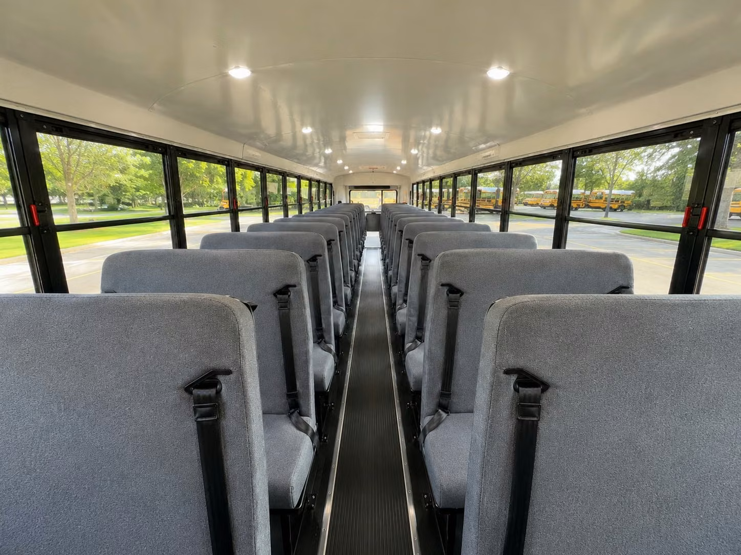 school bus inside